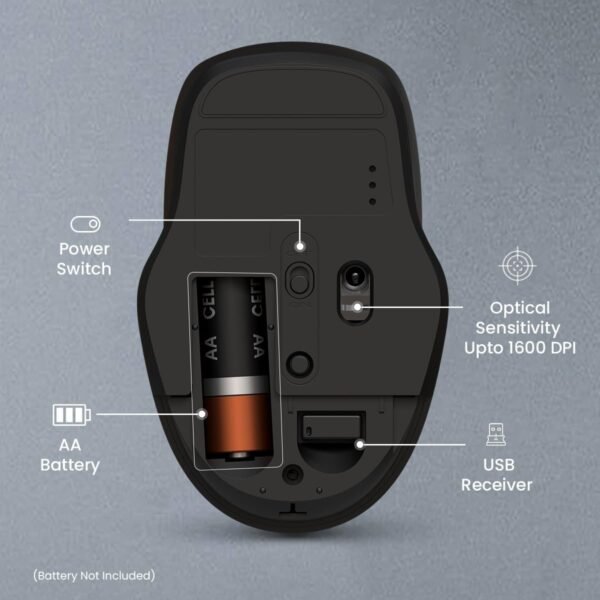 Best Ergonomic Wireless Mouse – Portronics Toad 35 - Image 6